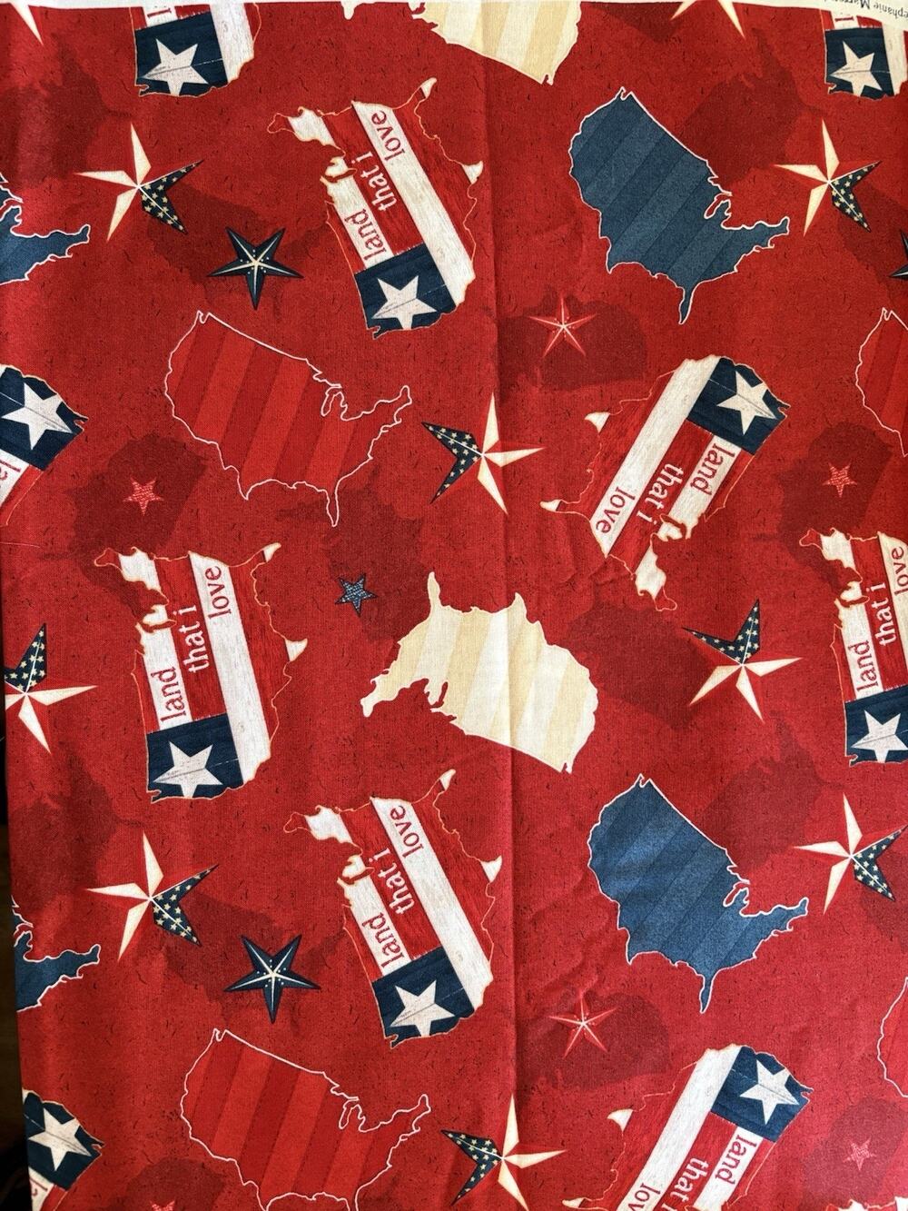 Heritage Stephanie Marrott Wilmington Prints Red USA Quilting 100% Cotton